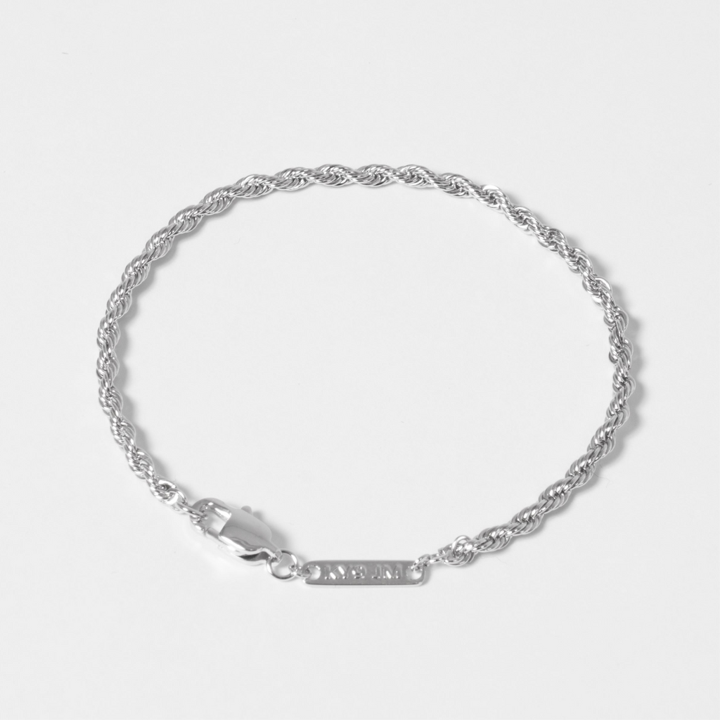 Rope Bracelet 3mm (Silver) – KY9 JM Rope Bracelet 3mm (Silver) – KY9 JM