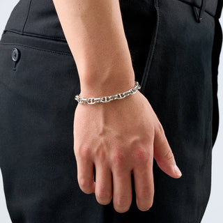 Anchor Link Bracelet (Silver)