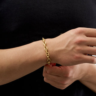 Anchor Link Bracelet (Gold)