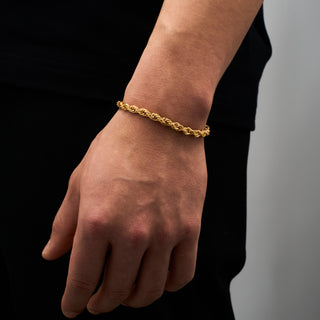 Rope Bracelet 5mm (Gold)