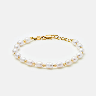 Rice Pearl Bracelet (Gold)