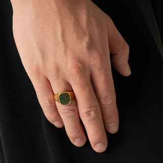 Bloodstone Signet Ring (Gold)