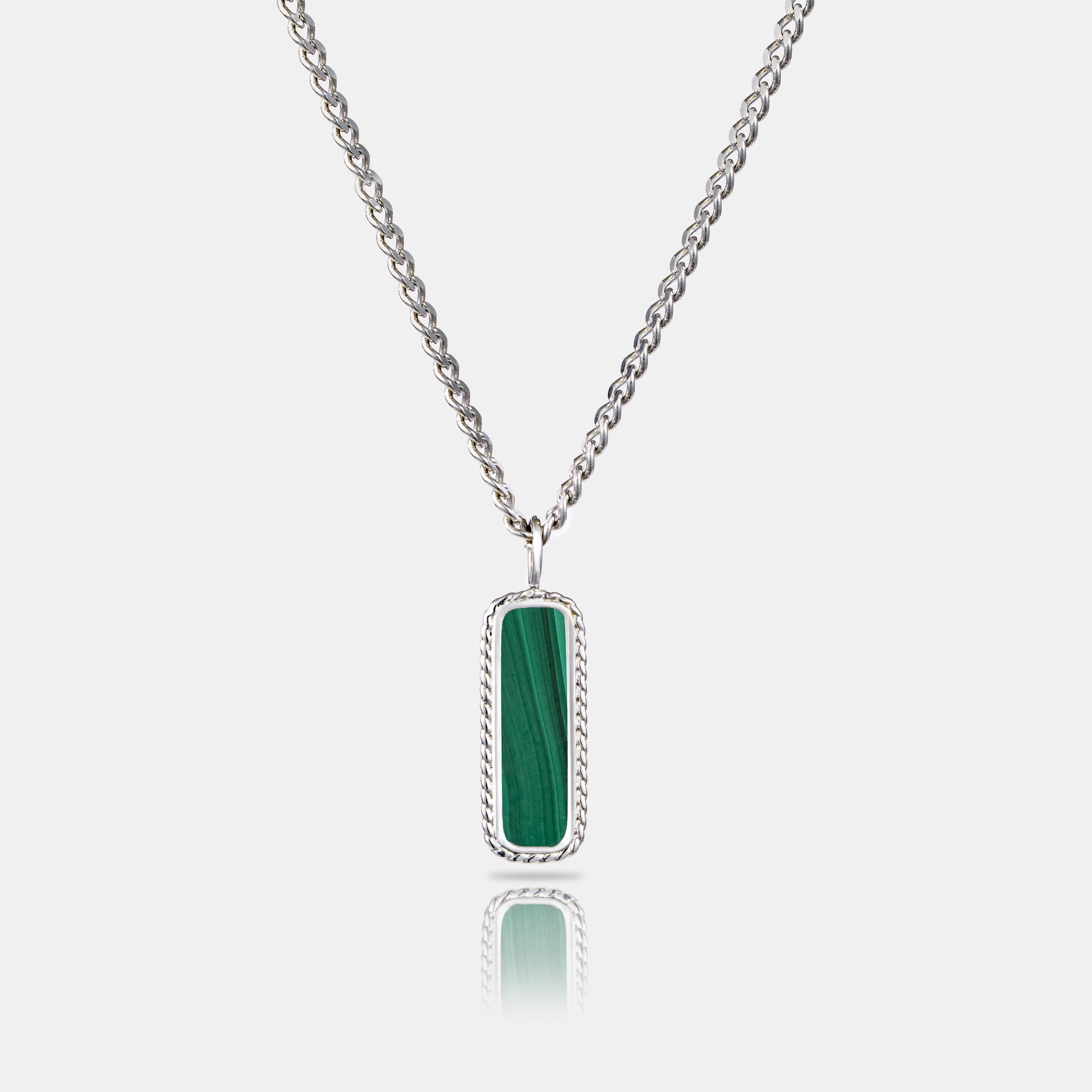 Malachite Bar (Silver) – KY9 JM Malachite Bar (Silver) – KY9 JM