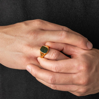 Bloodstone Signet Ring (Gold)