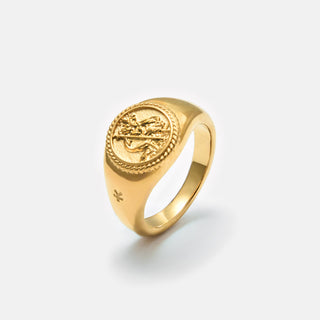 St.Christopher Signet Ring (Gold)