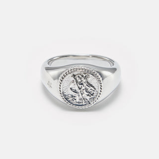 St.Christopher Signet Ring (Silver)