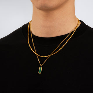 Malachite Bar (Gold)