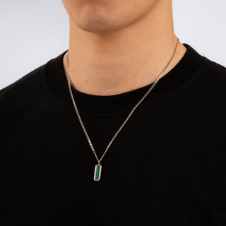 Malachite Bar (Silver)