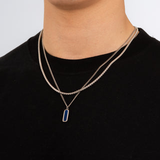 Lapis Lazuli Bar (Silver)