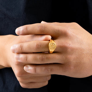 St.Christopher Signet Ring (Gold)