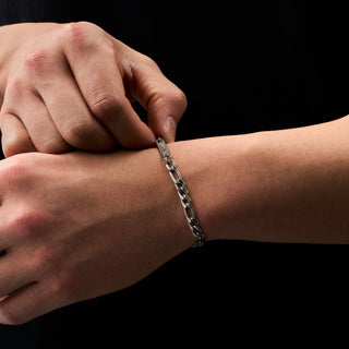 Figaro Bracelet 5mm (Silver)