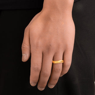 Rope Trinity Ring 5mm (Gold)