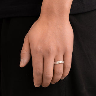 Rope Trinity Ring 5mm (Silver)