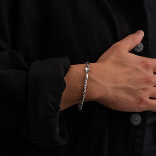 Wheat Bracelet 3mm (Silver)