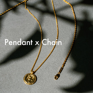 Pendant × Chain (Gold)