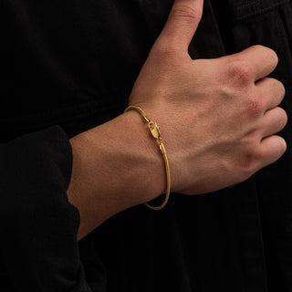 Snake Bracelet 2mm (Gold)