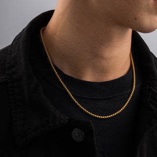 Round Box 3mm (Gold)