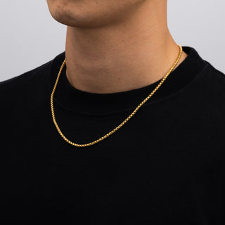 Round Box 3mm (Gold)