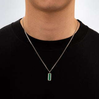 Malachite Bar (Silver)