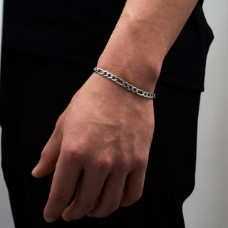Figaro Bracelet 5mm (Silver)