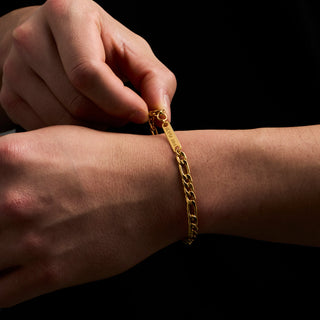 Figaro Bracelet 5mm (Gold)