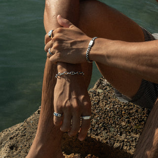 Anchor Link Bracelet (Silver)