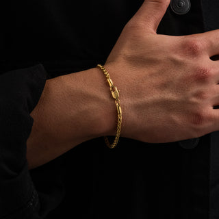 Wheat Bracelet 3mm (Gold)