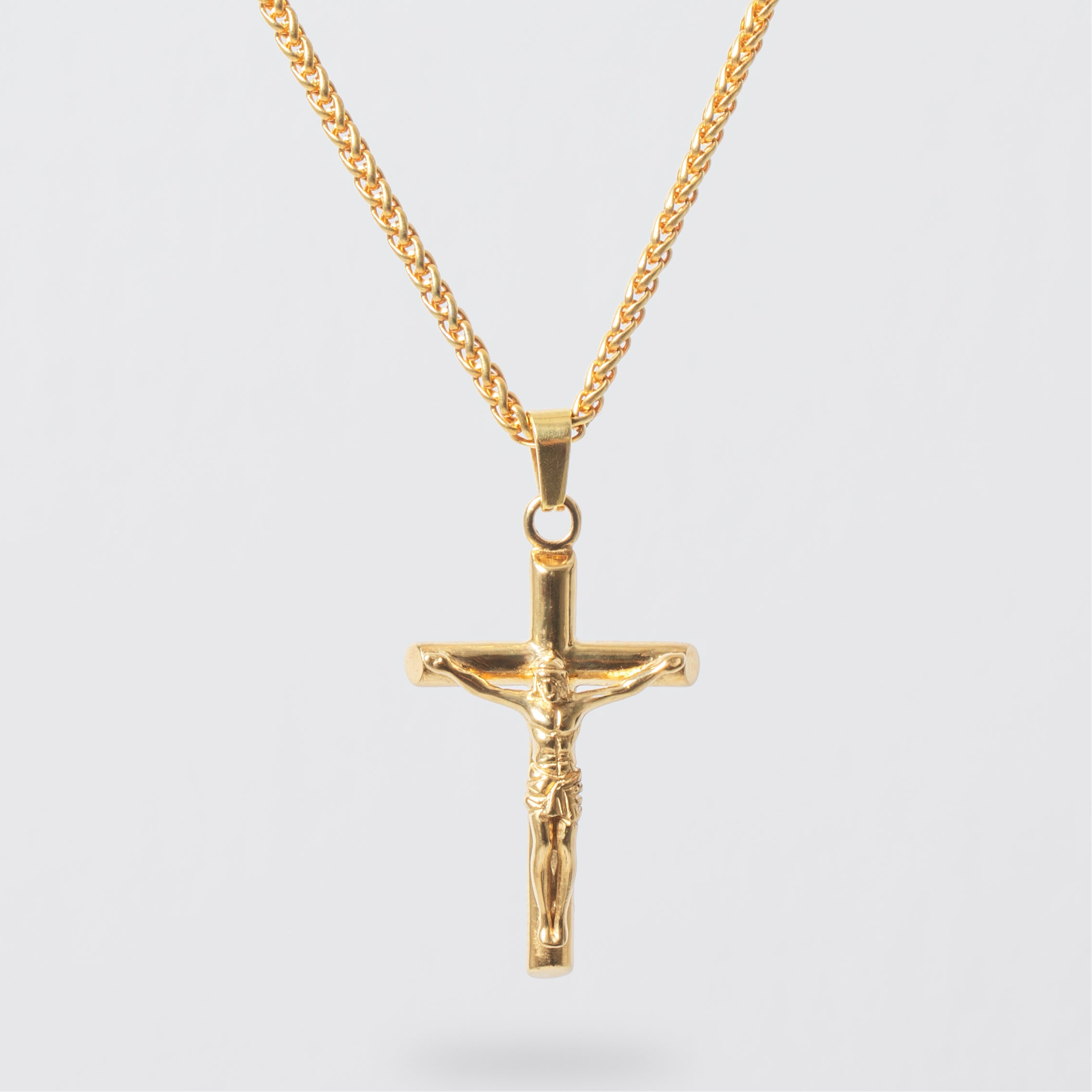 Crucifix (Gold) – KY9 JM Crucifix (Gold) – KY9 JM