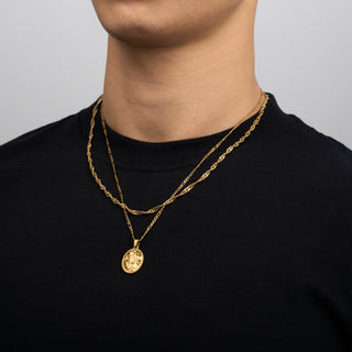 Pendant × Chain (Gold)