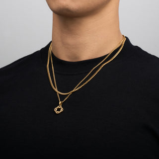 Pendant × Chain (Gold)
