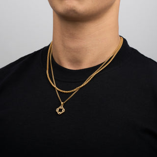 Pendant × Chain (Gold)