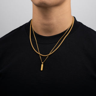 Pendant × Chain (Gold)