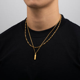 Pendant × Chain (Gold)