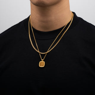 Pendant × Chain (Gold)