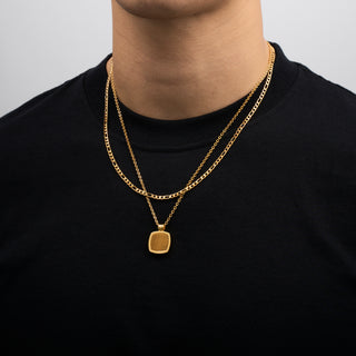 Pendant × Chain (Gold)