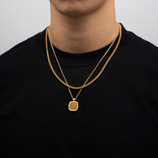 Pendant × Chain (Gold)