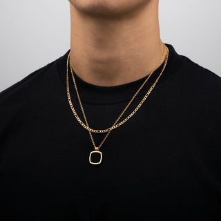 Pendant × Chain (Gold)