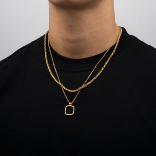 Pendant × Chain (Gold)