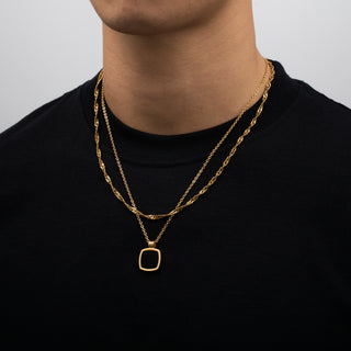 Pendant × Chain (Gold)