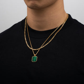 Pendant × Chain (Gold)