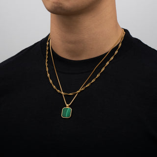 Pendant × Chain (Gold)