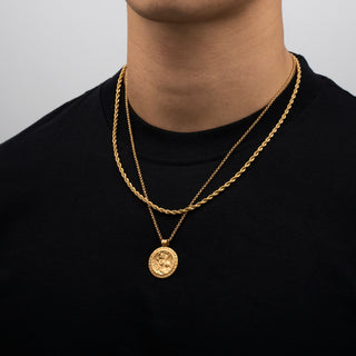 Pendant × Chain (Gold)