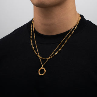 Pendant × Chain (Gold)