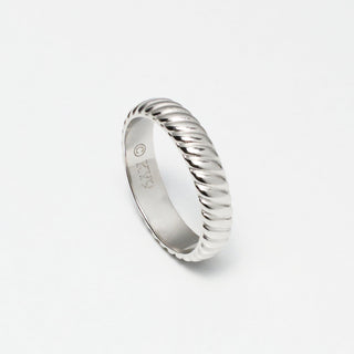 Rope Band Ring 5mm (Silver)