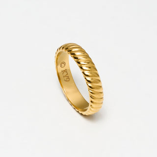 Rope Band Ring 5mm (Gold)