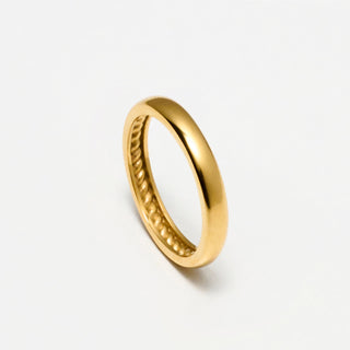 Rope Inner Band Ring 3.5mm (Gold)