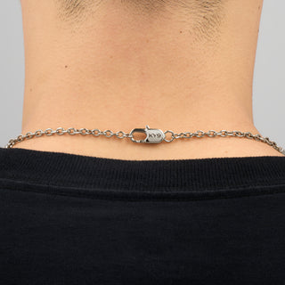 Turquoise Barlink Necklace (Silver)