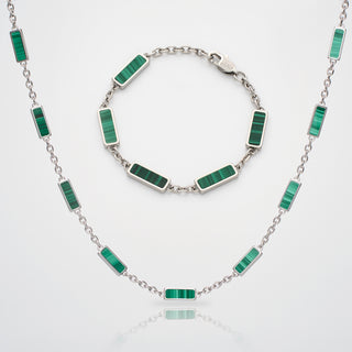 Malachite Barlink Set (Silver)