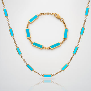 Turquoise Barlink Set (Gold)