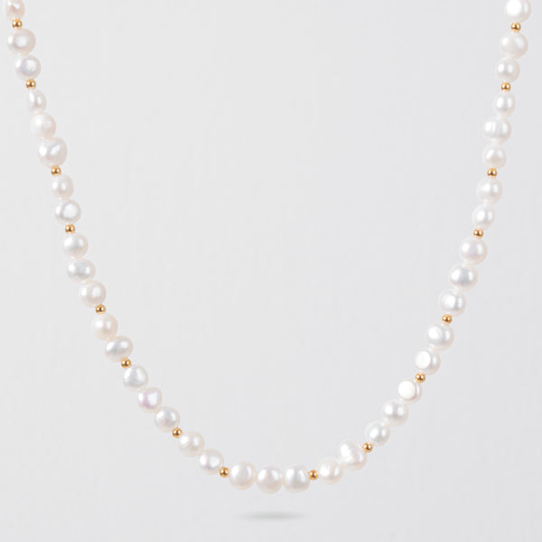 Real Pearl Necklace (Gold) – KY9 JM